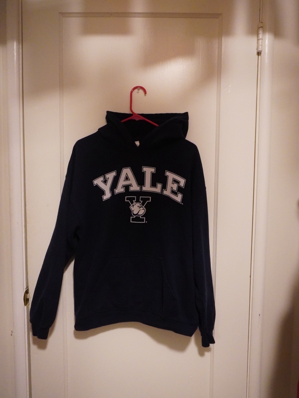 Yale Navy Pullover Hoodie with Varsity Logo
